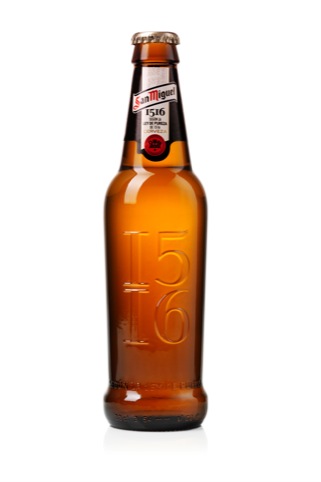 The new bottle mirrors the curve of the San Miguel logo