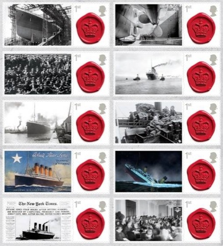 Titanic stamps, by Team Publishing