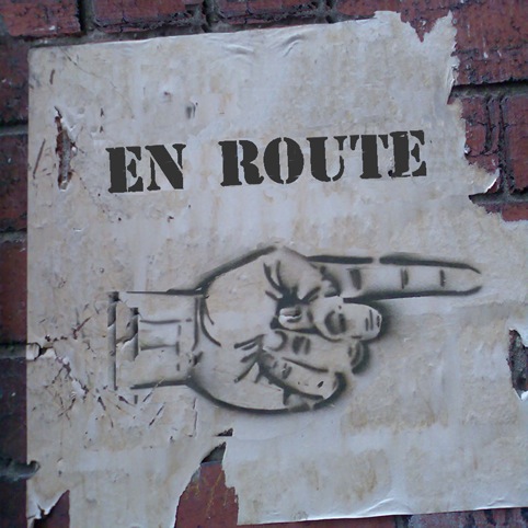 en route