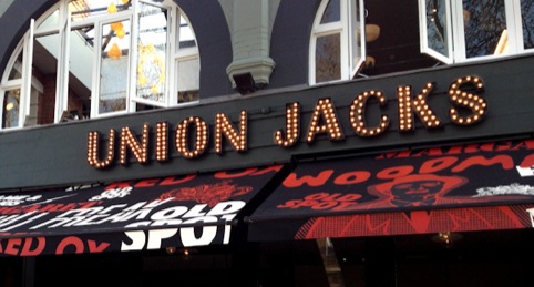 Union Jacks signage