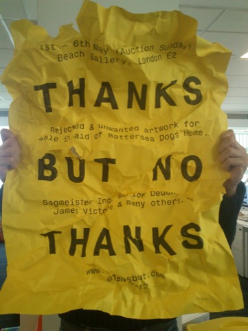 Thanks But No Thanks poster by Alex Brown and Ben West