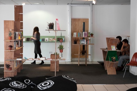 Charlie Woolley, Book shop and bean bags, We have out own concept of time and motion, Auto Italia South East, 2011.