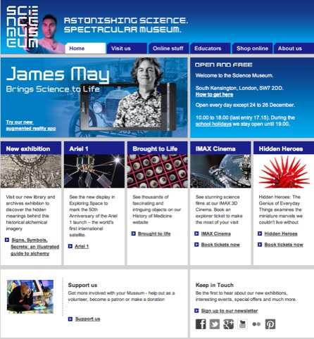 Science Museum website
