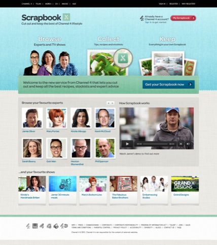 Scrapbook homepage