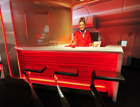 Interiors and bar by Virgin and VWBS