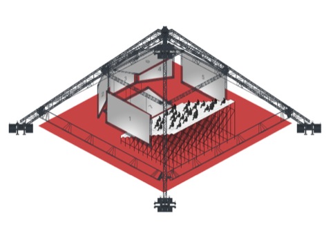 OMA drawing for the pyramid