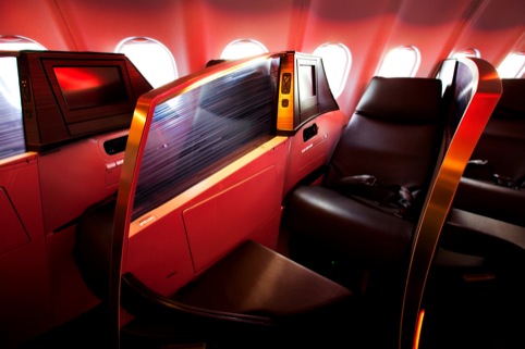 Seat design by Virgin and Pengelly Design