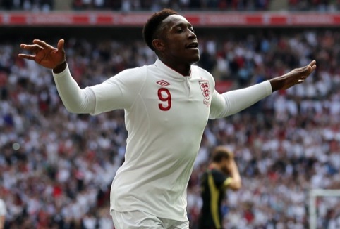 England striker Danny Welbeck in the new kit