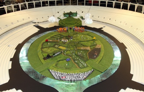 Model for the opening ceremony