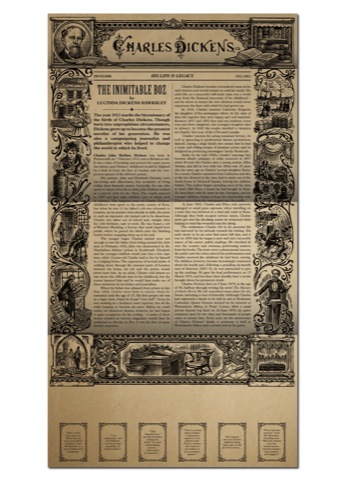 First day cover pack designed by Interabang based on design of serialised Dickens publications