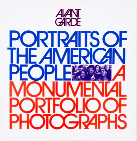 Cover for Avant Garde issue Portraits of the American People: A Monumental Portfolio of Photographs