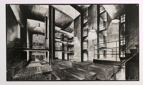 Ken Adam's concept for laser table. 1964 Danjaq LLC and United Artists Corporation  