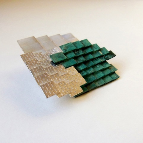 Mosiac Brooch, by Mariko Sumioka