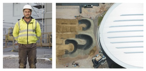 Velodrome and BMX Track and Andrew Leakey, a Foreman