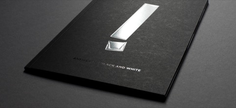 Brochure cover with identity