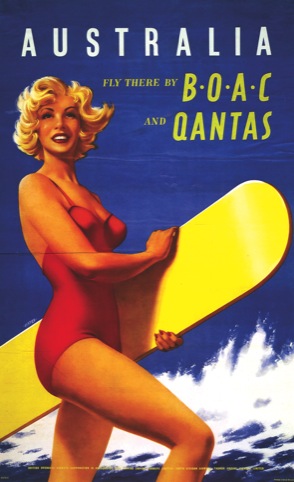 Australia - Fly there by BOAC and Qantas 