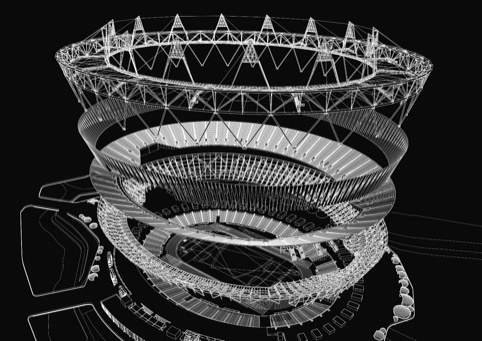 Olympic Stadium exploded diagram