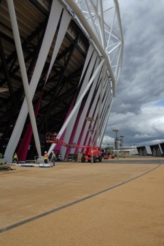 Olympic Stadium with wrap