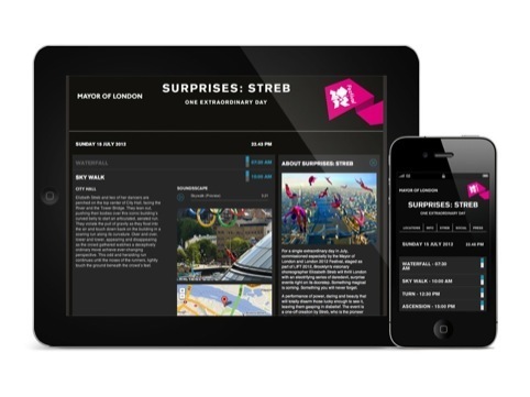 The Surprises Streb website, by Eskimo Creative