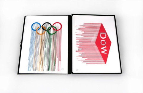 The Olympics rings and the Dow logo. Liquidated