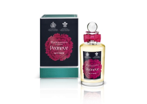 JKR's packaging for Penhaligon's Peoneve