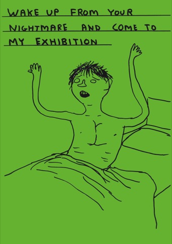 Wake up by David Shrigley (2012)