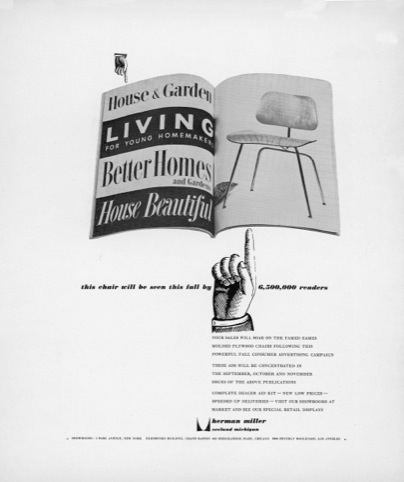 Ad for molded plywood campaign 1952