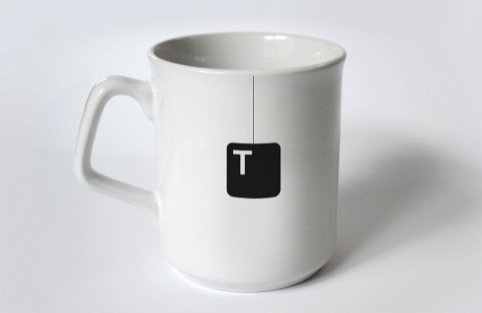 A mug of 'T'