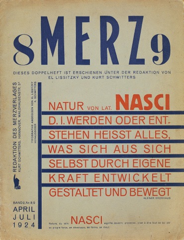 Merz, Kurt Schwitters et al., 1923 to 1932, Merzverlag, Germany / Merz, No 8–9, 1924