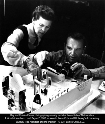 Eames with a model