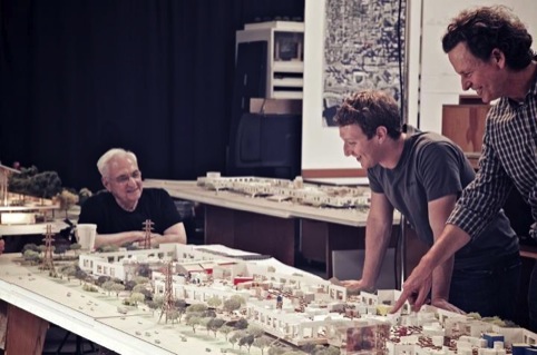 Frank Gehry and Mark Zuckerberg