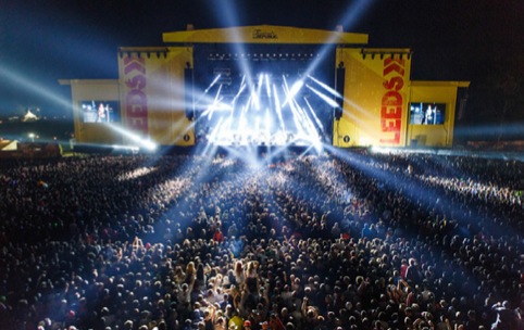 Leeds festival stage scrim