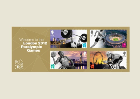 The four Paralympics stamps