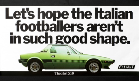 Fiat ad from 1978, by Tony Brignull