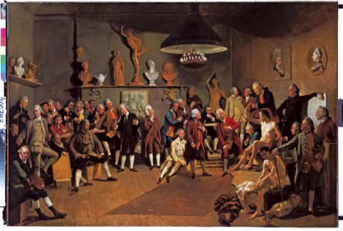 Zoffany, The Portraits of the Academicians