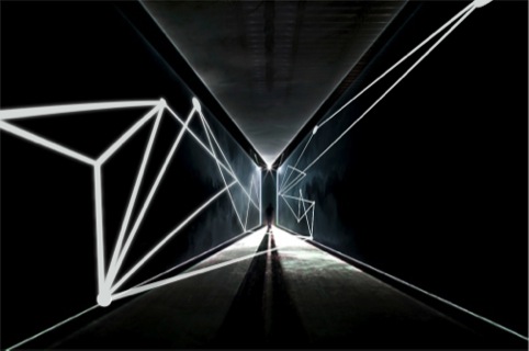 The 100 Design entrance tunnel