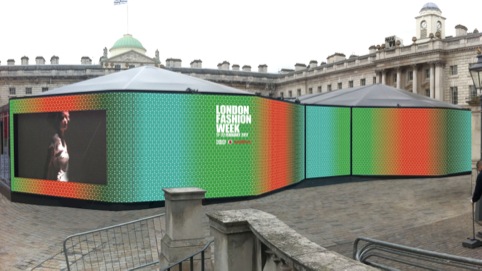 London Fashion Week hoarding mock-up