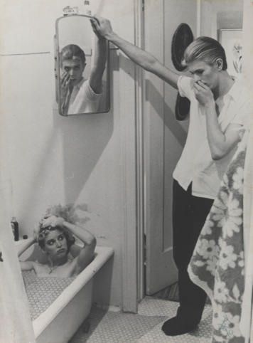 Photo collage of manipulated film stills from The Man Who Fell to Earth. Design by David Bowie, film stills by David James. Courtesy of The David Bowie Archive 2012.