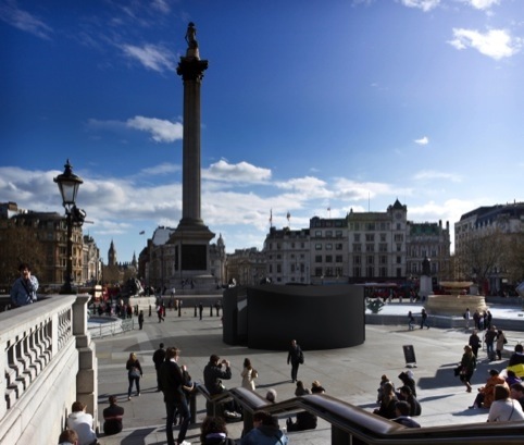 The Trafalgar Square sound portal, part of London Design Festival