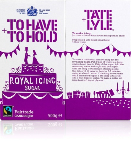 Tate and Lyle Royal Wedding packaging