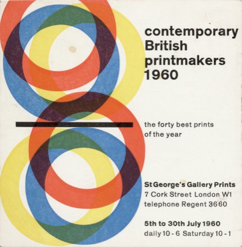 Desmond Jeffery, Contemporary British Printmakers flyer (1960).