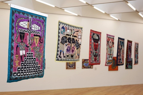  Kafou at Nottingham Contemporary, flags in Gallery 4. 