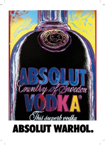 Warhol's work, the first commission by Absolut