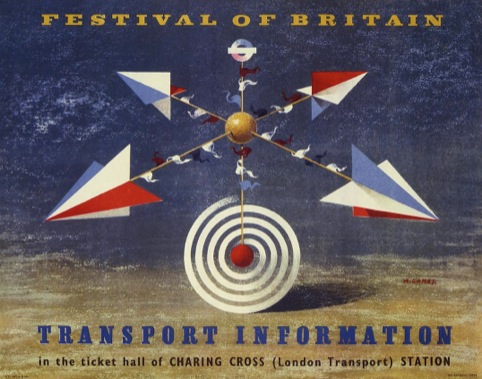 Festival of Britain Transport Information Artwork, by Abram Games, 1951