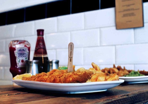 Identity on a fish and chips fork