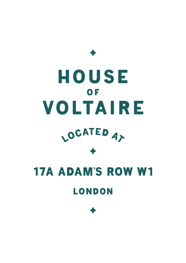 APFEL's graphic identity for this year's House of Voltaire