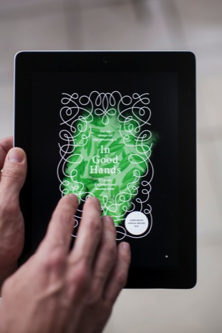 iPad app, with green colour-changing