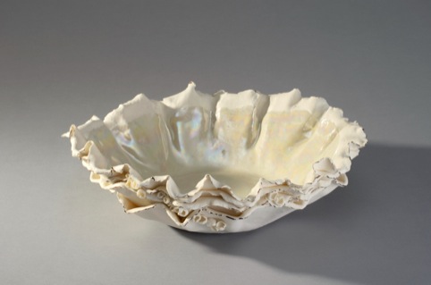 Nacre, paper porcelain