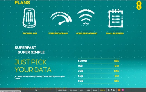 EE holding website