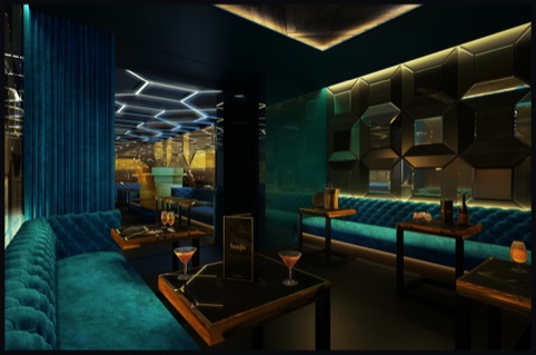 Boujis Hong Kong: The VIP lounge, design by Blacksheep